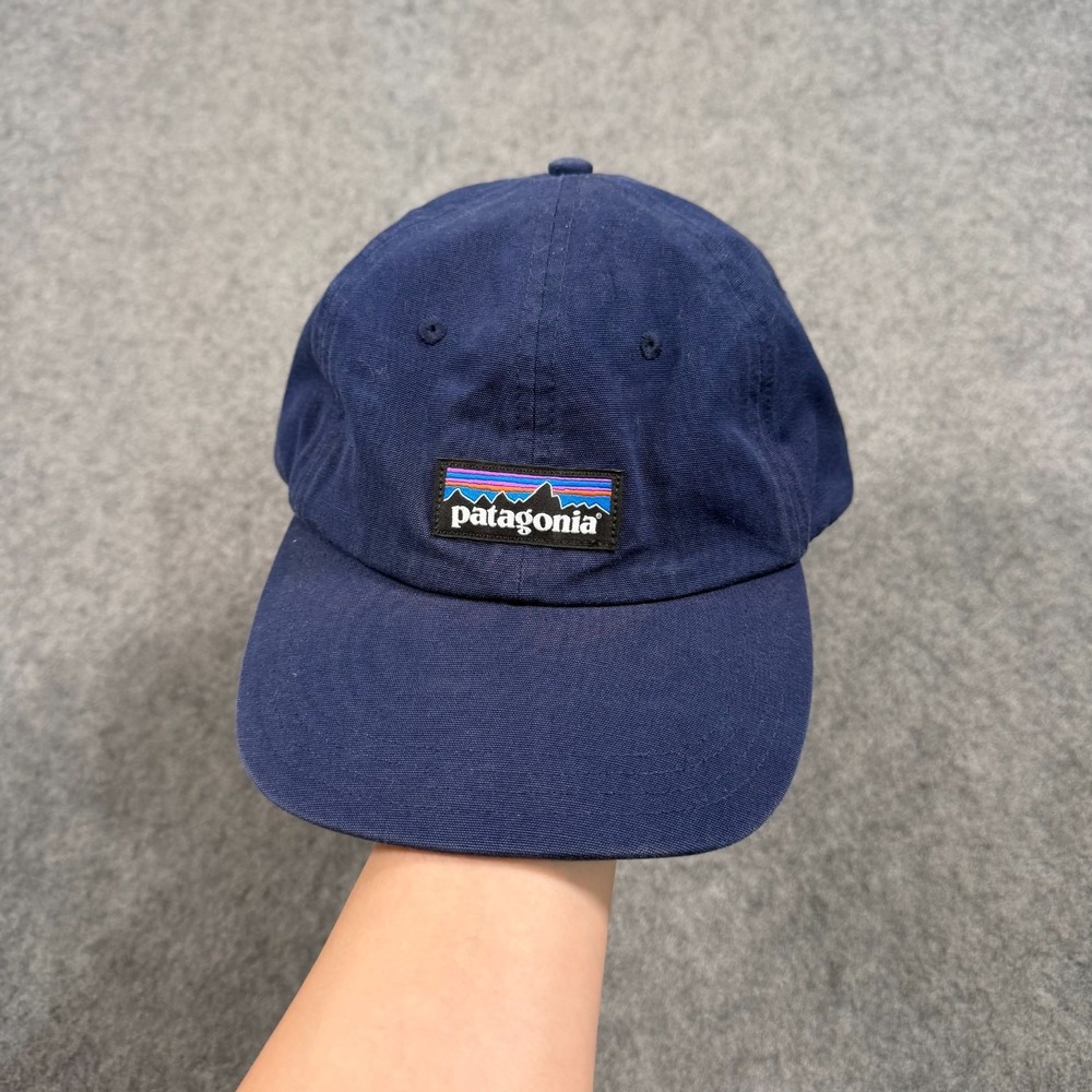 Patagonia New Navy Blue P-6 Label Trad Logo Cap Baseball Hat Men's One Size‎
